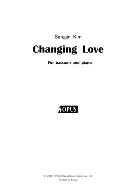 Sangjin Kim : Changing Love for Bassoon and Piano